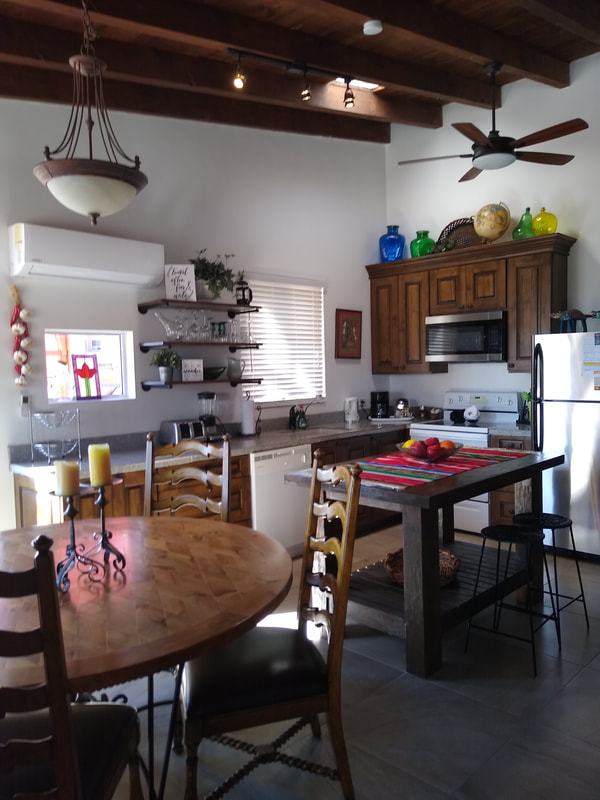 Kitchen and dining area